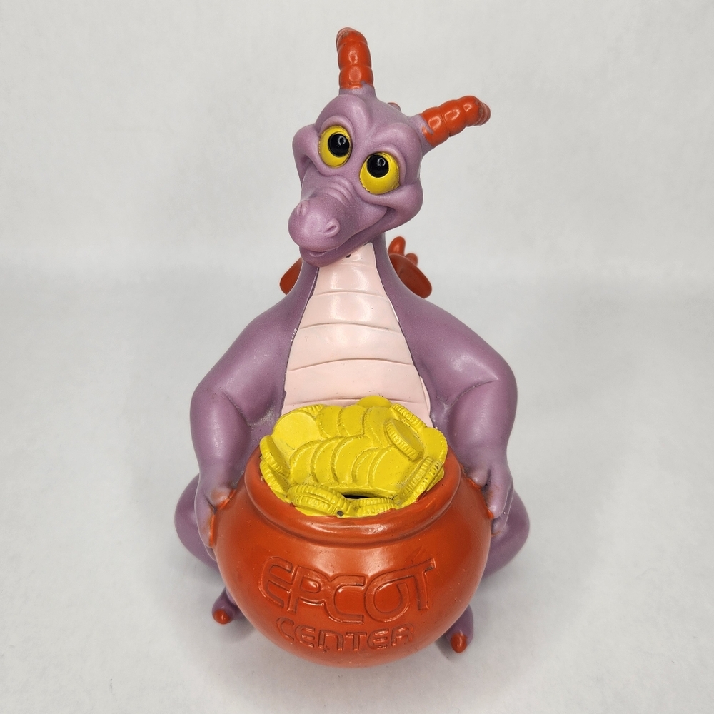 Vintage 1982 Disney Figment Coin Bank Epcot Center